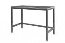 Medium Duty Workbench | Rubber Bonded to Steel Worktop | 840h x 1800w x 900d | 500kg Max Weight per Shelf | Dark Grey | Benchmaster