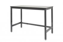 Medium Duty Workbench | Compact Laminate Worktop | 840h x 1500w x 900d | 500kg Max Weight per Shelf | Dark Grey | Benchmaster