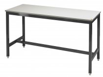 Medium Duty Workbench | ESD Worktop | 840h x 1500w x 900d | 500kg Max Weight per Shelf | Dark Grey | Benchmaster