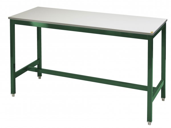 Medium Duty Workbench | ESD Worktop | 840h x 1200w x 900d | 500kg Max Weight per Shelf | Green | Benchmaster