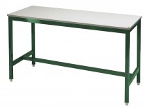 Medium Duty Workbench | ESD Worktop | 840h x 1500w x 600d | 500kg Max Weight per Shelf | Green | Benchmaster