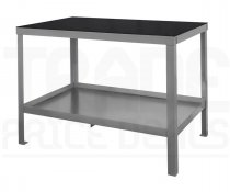 Heavy Duty Workbench | Rubber Bonded to Steel Worktop | 840h x 1500w x 900d mm | 1000kg Max Weight per Shelf | Silver | Benchmaster