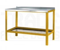 Heavy Duty Workbench | Steel Worktop | 840h x 1200w x 900d mm | 1000kg Max Weight per Shelf | Yellow | Benchmaster