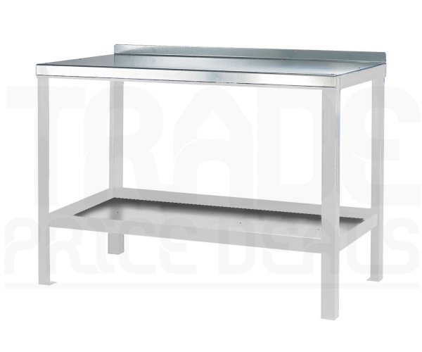 Heavy Duty Workbench | Steel Worktop | 840h x 1200w x 750d mm | 1000kg Max Weight per Shelf | White | Benchmaster