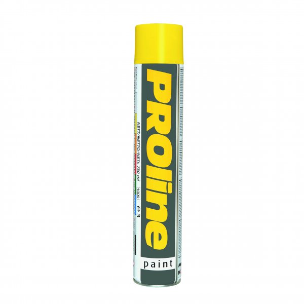 PROline Line Marking Paint | 750ml Aerosol | Yellow