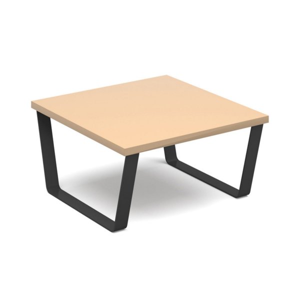 Coffee Table | 600 x 600mm | 400mm High | Kendal Oak | Black Frame | Encore²