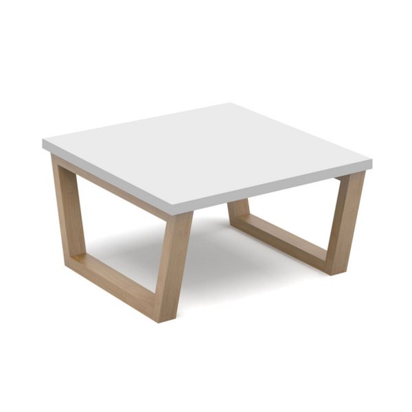 Coffee Table | 600 x 600mm | 400mm High | White | Wooden Frame | Encore²