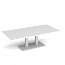 Coffee Table | 1600 x 800mm | 490mm High | White | White Base | Eros