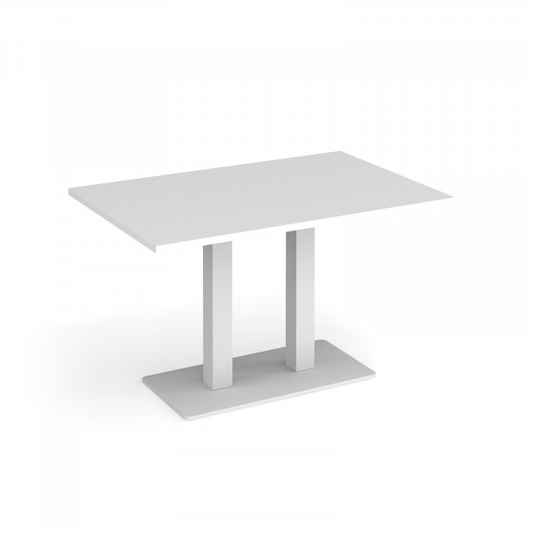 Café Table | 1200 x 800mm | 725mm High | White | White Base | Eros