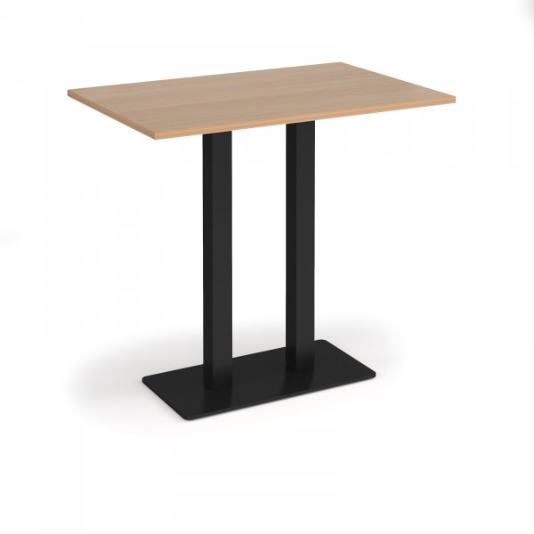 Poseur Table | 1200 x 800mm | 1100mm High | Beech | Black Base | Eros