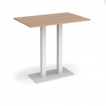 Poseur Table | 1200 x 800mm | 1100mm High | Beech | White Base | Eros