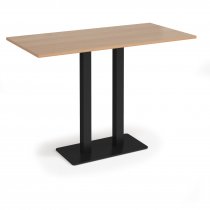 Poseur Table | 1600 x 800mm | 1100mm High | Beech | Black Base | Eros