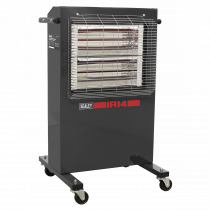 Halogen Infrared Heater | Cabinet | 1.4/2.8kW | 230V | Grey | Sealey