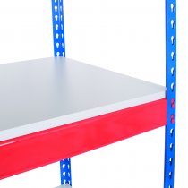 Heavy Duty Racking | 1830h x 1830w x 610d mm | MFC Shelves | 500kg Max Weight per Shelf | 4 Levels | Blue & Orange | TradeMax UHD