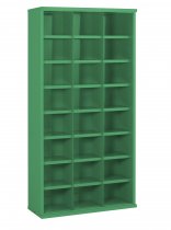 Steel Bin Cabinet | 24 Bins | Bin Dimensions 123 x 455 x 305mm | Grey | 1820 x 942 x 377mm | Twin Steel Doors | Redditek