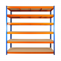 Ultra Heavy Duty Storage Racking | 1800h x 1800w x 450d mm | 350kg Max Weight per Shelf | 6 Levels