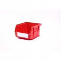 Linbins Standard Storage Bins | Pack of 20 | Size 2 | 75h x 105w x 135d mm | Red