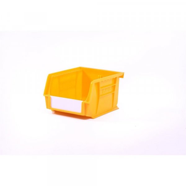 Linbins Standard Storage Bins | Pack of 20 | Size 2 | 75h x 105w x 135d mm | Yellow