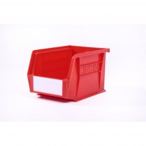 Linbins Standard Storage Bins | Pack of 10 | Size 4 | 130h x 140w x 210d mm | Red