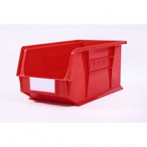 Linbins Standard Storage Bins | Pack of 10 | Size 7 | 180h x 210w x 375d mm | Red