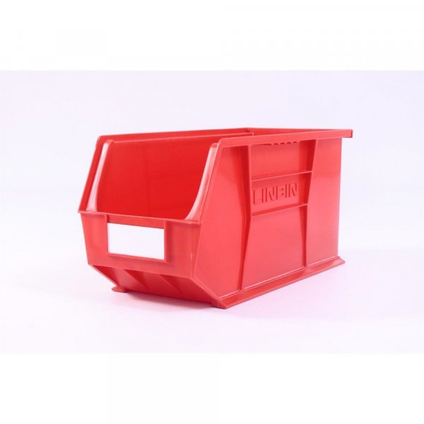 Linbins Standard Storage Bins | Pack of 5 | Size 9 | 230h x 210w x 455d mm | Red