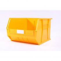 Linbins Standard Storage Bins | Pack of 3 | Size 10 | 295h x 420w x 455d mm | Yellow