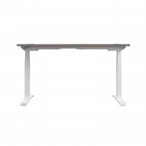 Everyday Dual Motor Sit Stand Desk | 1400w x 800d mm | Grey Oak Top | White Frame