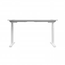 Everyday Dual Motor Sit Stand Desk | 1600w x 800d mm | White Top | White Frame