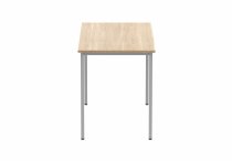 Multi-Purpose Office Table | 730h x 1200w x 600d mm | Canadian Oak Top | Silver Frame | Everyday VALUE