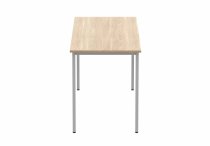 Multi-Purpose Office Table | 730h x 1600w x 600d mm | Canadian Oak Top | Silver Frame | Everyday VALUE