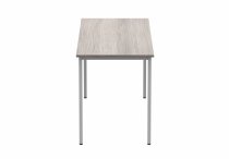 Multi-Purpose Office Table | 730h x 1600w x 600d mm | Alaskan Grey Oak Top | Silver Frame | Everyday VALUE