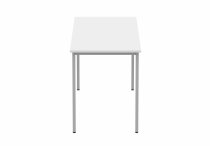 Multi-Purpose Office Table | 730h x 1600w x 600d mm | Arctic White Top | Silver Frame | Everyday VALUE