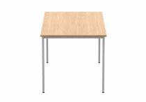 Multi-Purpose Office Table | 730h x 1600w x 800d mm | Norweigan Beech Top | Silver Frame | Everyday VALUE