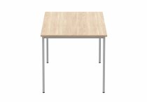 Multi-Purpose Office Table | 730h x 1600w x 800d mm | Canadian Oak Top | Silver Frame | Everyday VALUE