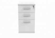 Desk Height Pedestal | 730h x 400w x 600d mm | 3 Drawers | Arctic White | Everyday VALUE