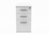 Desk Height Pedestal | 730h x 400w x 800d mm | 3 Drawers | Arctic White | Everyday VALUE