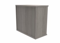 Office Bookcase | 730h x 800w x 400d mm | 1 Shelf | Alaskan Grey Oak | Everyday VALUE