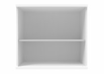 Office Bookcase | 730h x 800w x 400d mm | 1 Shelf | Arctic White | Everyday VALUE