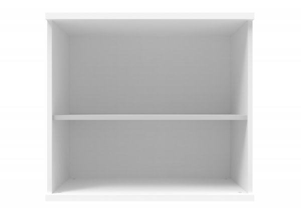 Office Bookcase | 730h x 800w x 400d mm | 1 Shelf | Arctic White | Everyday VALUE