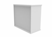 Office Bookcase | 730h x 800w x 400d mm | 1 Shelf | Arctic White | Everyday VALUE