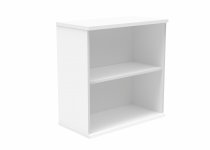 Office Bookcase | 816h x 800w x 400d mm | 1 Shelf | Arctic White | Everyday VALUE