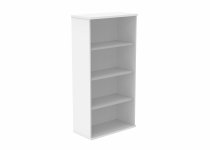 Office Bookcase | 1592h x 800w x 400d mm | 3 Shelves | Arctic White | Everyday VALUE