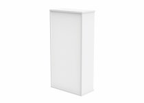 Office Bookcase | 1592h x 800w x 400d mm | 3 Shelves | Arctic White | Everyday VALUE