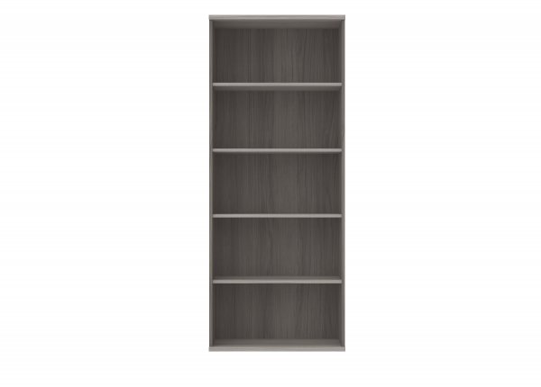 Office Bookcase | 1980h x 800w x 400d mm | 4 Shelves | Alaskan Grey Oak | Everyday VALUE