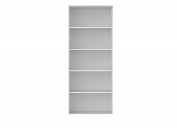 Office Bookcase | 1980h x 800w x 400d mm | 4 Shelves | Arctic White | Everyday VALUE