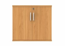 Office Cupboard | 730h x 800w x 400d mm | 1 Shelf | Norweigan Beech | Everyday VALUE