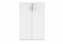 Office Cupboard | 1204h x 800w x 400d mm | 3 Shelves | Arctic White | Everyday VALUE