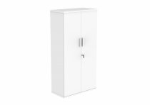 Office Cupboard | 1592h x 800w x 400d mm | 4 Shelves | Arctic White | Everyday VALUE