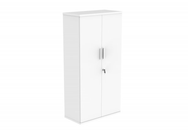 Office Cupboard | 1592h x 800w x 400d mm | 4 Shelves | Arctic White | Everyday VALUE