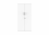 Office Cupboard | 1592h x 800w x 400d mm | 4 Shelves | Arctic White | Everyday VALUE